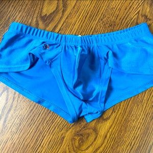 Used Mens Joe Snyder cheeky swim trunk- size Small